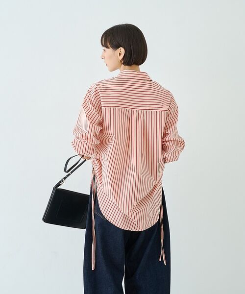 Rouge vif la cle / ルージュ・ヴィフ ラクレ シャツ・ブラウス | ストライプサイドドロストシャツ【予約】 | 詳細5
