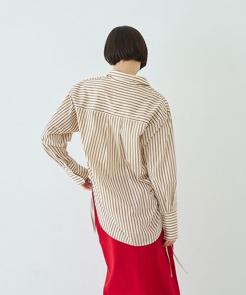 Rouge vif la cle / ルージュ・ヴィフ ラクレ シャツ・ブラウス | ストライプサイドドロストシャツ【予約】 | 詳細29