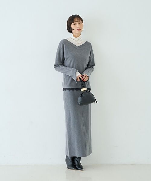 Rouge vif la cle / ルージュ・ヴィフ ラクレ Tシャツ | 前後2WAYウール釦テレコタートルカットソー【予約】 | 詳細13