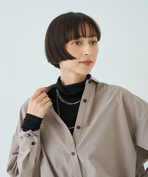 Rouge vif la cle / ルージュ・ヴィフ ラクレ Tシャツ | 前後2WAYウール釦テレコタートルカットソー【予約】 | 詳細21