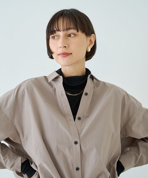 Rouge vif la cle / ルージュ・ヴィフ ラクレ Tシャツ | 前後2WAYウール釦テレコタートルカットソー【予約】 | 詳細22