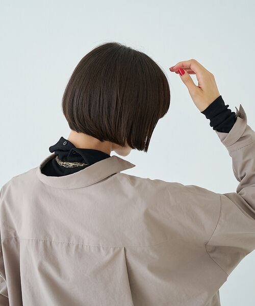 Rouge vif la cle / ルージュ・ヴィフ ラクレ Tシャツ | 前後2WAYウール釦テレコタートルカットソー【予約】 | 詳細23