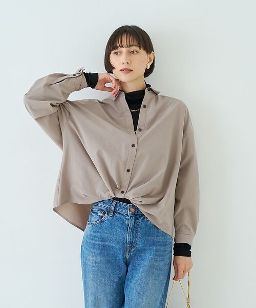 Rouge vif la cle / ルージュ・ヴィフ ラクレ Tシャツ | 前後2WAYウール釦テレコタートルカットソー【予約】 | 詳細28