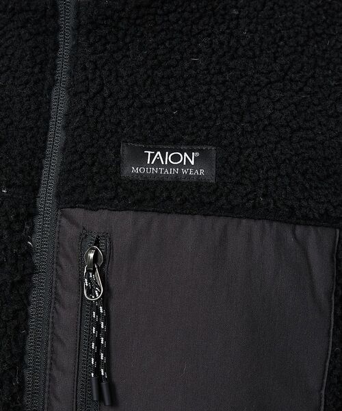 Rouge vif la cle / ルージュ・ヴィフ ラクレ ダウンジャケット・ベスト | 【TAION / タイオン】ボアフーデッドジャケット/リバーシブル/アニマル柄/ | 詳細12