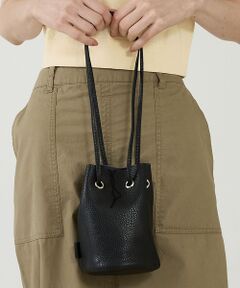 Rouge vif la cle / ルージュ・ヴィフ ラクレ ショルダーバッグ | 【blancle/ブランクレ】レザーミニ巾着バッグ/S.LEATHER TUBE