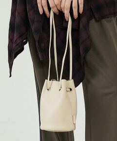 Rouge vif la cle / ルージュ・ヴィフ ラクレ ショルダーバッグ | 【blancle/ブランクレ】レザーミニ巾着バッグ/S.LEATHER TUBE