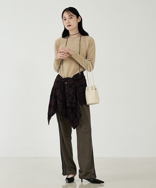 Rouge vif la cle / ルージュ・ヴィフ ラクレ ショルダーバッグ | 【blancle/ブランクレ】レザーミニ巾着バッグ/S.LEATHER TUBE | 詳細8
