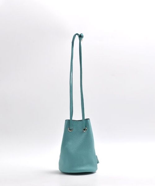 Rouge vif la cle / ルージュ・ヴィフ ラクレ ショルダーバッグ | 【blancle/ブランクレ】レザーミニ巾着バッグ/S.LEATHER TUBE（ブルー）
