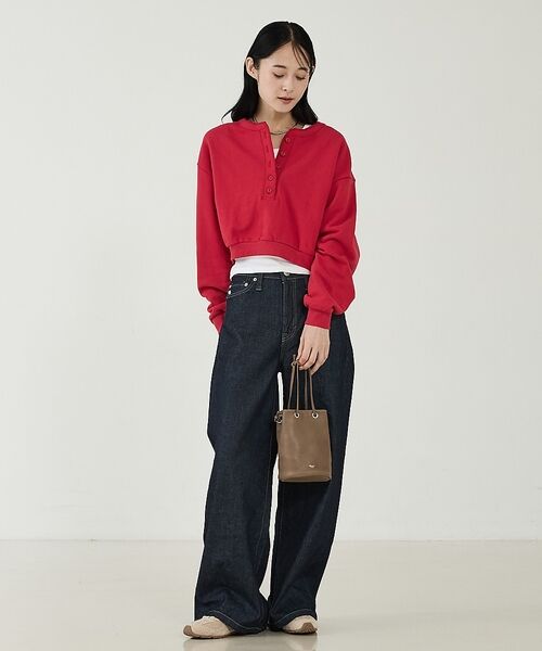Rouge vif la cle / ルージュ・ヴィフ ラクレ ショルダーバッグ | 【blancle/ブランクレ】レザーミニ巾着バッグ/S.LEATHER TUBE | 詳細22