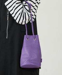 Rouge vif la cle / ルージュ・ヴィフ ラクレ ショルダーバッグ | 【blancle/ブランクレ】レザー巾着バッグ/S.LEATHER TUBE D