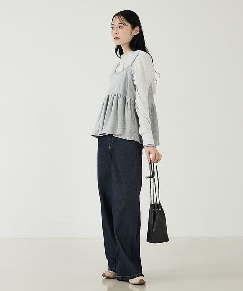 Rouge vif la cle / ルージュ・ヴィフ ラクレ ショルダーバッグ | 【blancle/ブランクレ】レザー巾着バッグ/S.LEATHER TUBE D | 詳細2