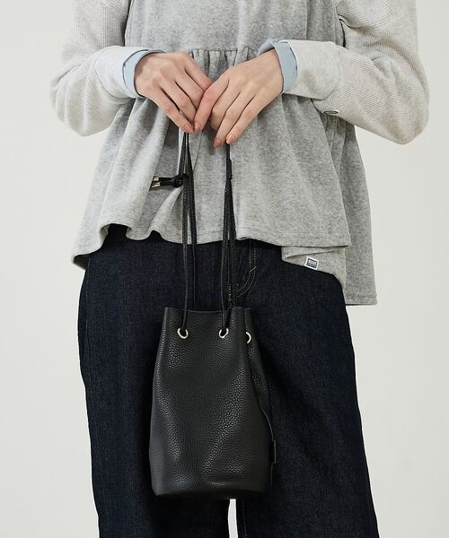 Rouge vif la cle / ルージュ・ヴィフ ラクレ ショルダーバッグ | 【blancle/ブランクレ】レザー巾着バッグ/S.LEATHER TUBE D | 詳細5