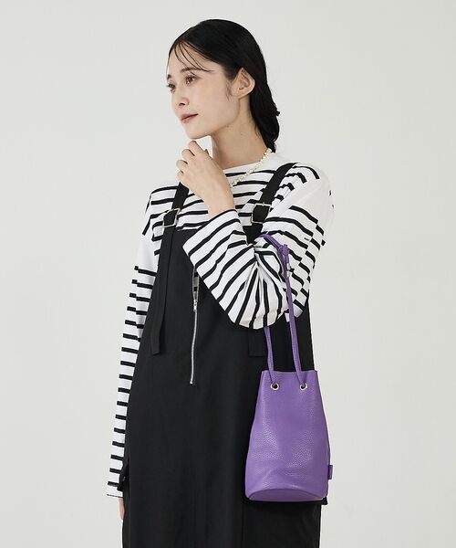 Rouge vif la cle / ルージュ・ヴィフ ラクレ ショルダーバッグ | 【blancle/ブランクレ】レザー巾着バッグ/S.LEATHER TUBE D | 詳細19