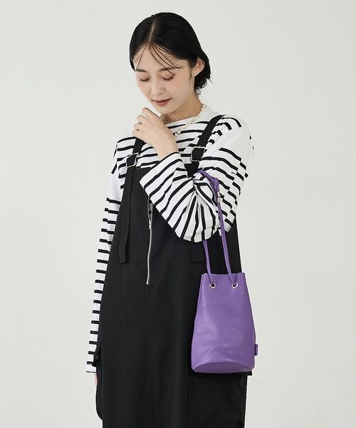 Rouge vif la cle / ルージュ・ヴィフ ラクレ ショルダーバッグ | 【blancle/ブランクレ】レザー巾着バッグ/S.LEATHER TUBE D | 詳細20