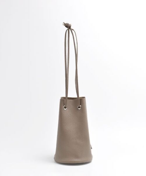 Rouge vif la cle / ルージュ・ヴィフ ラクレ ショルダーバッグ | 【blancle/ブランクレ】レザー巾着バッグ/S.LEATHER TUBE D（グレージュ）