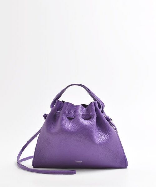 Rouge vif la cle / ルージュ・ヴィフ ラクレ ショルダーバッグ | 【blancle/ブランクレ】レザーギャザー2WAYバッグ/S.LEATHER（パープル）