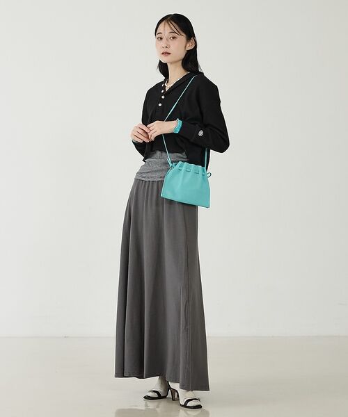 Rouge vif la cle / ルージュ・ヴィフ ラクレ ショルダーバッグ | 【blancle/ブランクレ】レザーギャザー2WAYバッグ/S.LEATHER | 詳細5