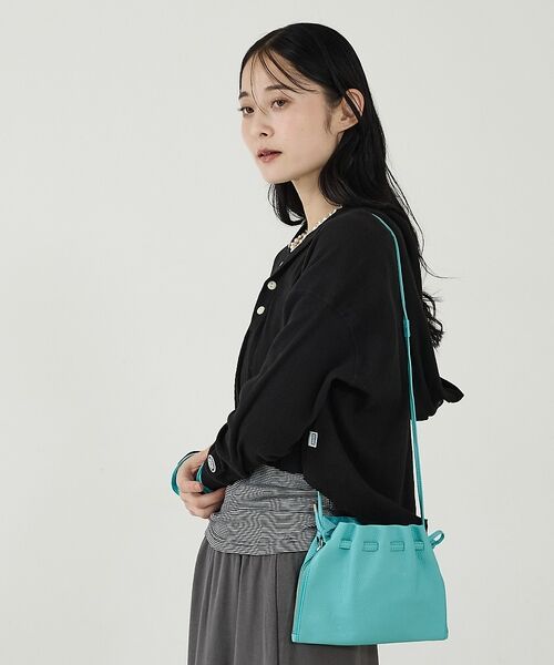 Rouge vif la cle / ルージュ・ヴィフ ラクレ ショルダーバッグ | 【blancle/ブランクレ】レザーギャザー2WAYバッグ/S.LEATHER | 詳細9