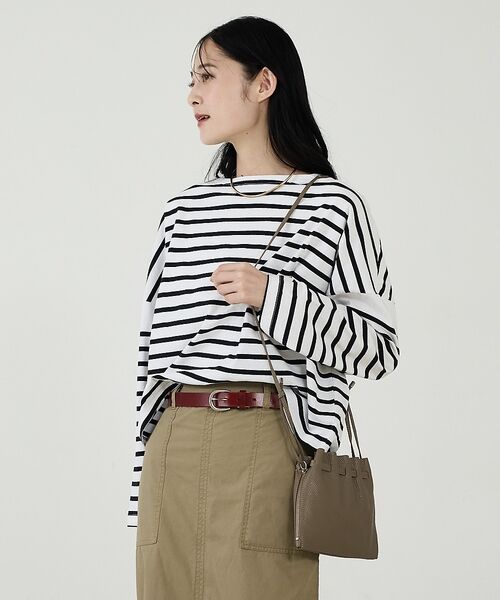 Rouge vif la cle / ルージュ・ヴィフ ラクレ ショルダーバッグ | 【blancle/ブランクレ】レザーギャザー2WAYバッグ/S.LEATHER | 詳細13