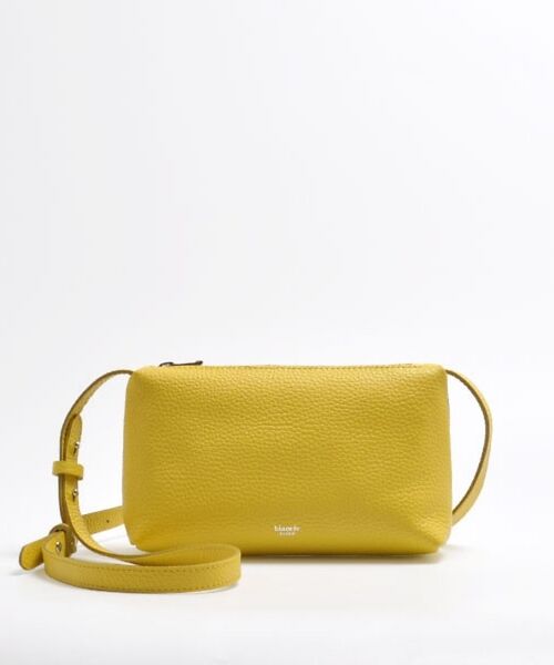 Rouge vif la cle / ルージュ・ヴィフ ラクレ ショルダーバッグ | 【blancle/ブランクレ】レザースクエアショルダーバッグ/S.LEATHER（イエロー）