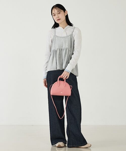 Rouge vif la cle / ルージュ・ヴィフ ラクレ ショルダーバッグ | 【blancle/ブランクレ】オイルスムースレザー2WAYミニボストンバッグ/O | 詳細6