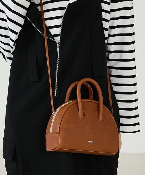 Rouge vif la cle / ルージュ・ヴィフ ラクレ ショルダーバッグ | 【blancle/ブランクレ】オイルスムースレザー2WAYミニボストンバッグ/O（ライトブラウン）