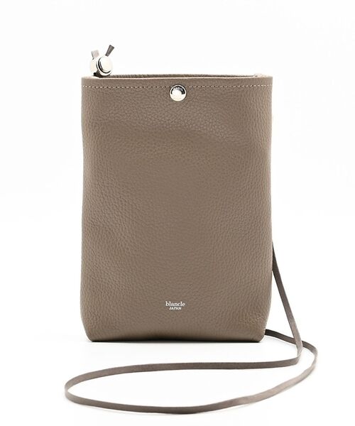 Rouge vif la cle / ルージュ・ヴィフ ラクレ ショルダーバッグ | 【blancle/ブランクレ】レザーショルダーバッグ/S.LEATHER B5（グレージュ）