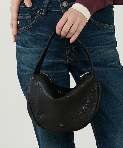 Rouge vif la cle / ルージュ・ヴィフ ラクレ ハンドバッグ | 【blancle/ブランクレ】レザースモールバッグ/S.LEATHER SEMI（ブラック）