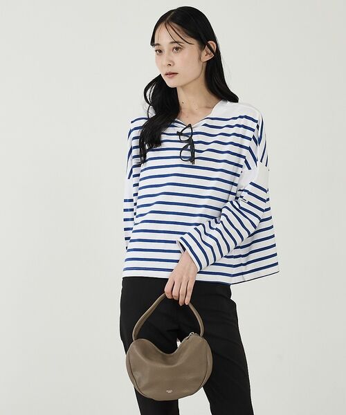 Rouge vif la cle / ルージュ・ヴィフ ラクレ ハンドバッグ | 【blancle/ブランクレ】レザースモールバッグ/S.LEATHER SEMI | 詳細9