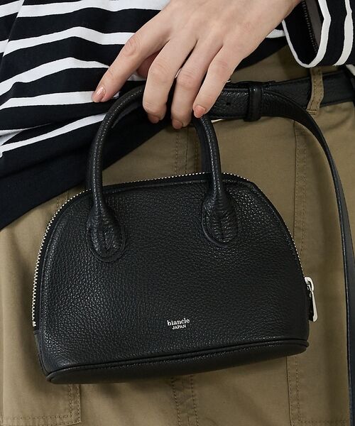 Rouge vif la cle / ルージュ・ヴィフ ラクレ ボストンバッグ | 【blancle/ブランクレ】レザーボストンバッグ/S.LEATHER MICR（ブラック）
