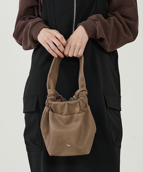 Rouge vif la cle / ルージュ・ヴィフ ラクレ ハンドバッグ | 【blancle/ブランクレ】ミニワンハンドルバッグ/LIGHT LEATHER | 詳細11
