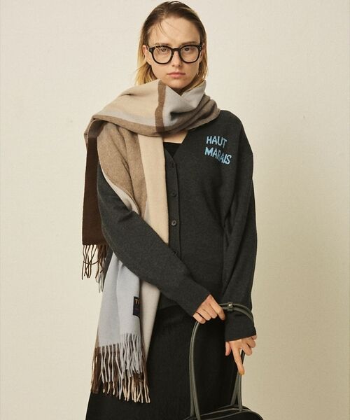 Rouge vif la cle / ルージュ・ヴィフ ラクレ マフラー・ショール・スヌード・ストール | 【人気追加 / 2026AW新作 / TWEEDMILL / ツイードミル】大判 | 詳細1