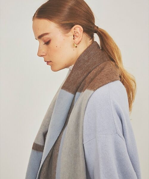 Rouge vif la cle / ルージュ・ヴィフ ラクレ マフラー・ショール・スヌード・ストール | 【人気追加 / 2026AW新作 / TWEEDMILL / ツイードミル】大判 | 詳細10