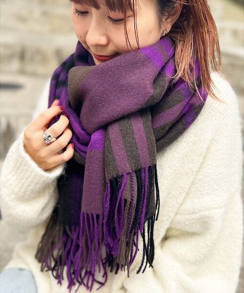 Rouge vif la cle / ルージュ・ヴィフ ラクレ マフラー・ショール・スヌード・ストール | 【人気追加 / 2026AW新作 / TWEEDMILL / ツイードミル】大判 | 詳細30