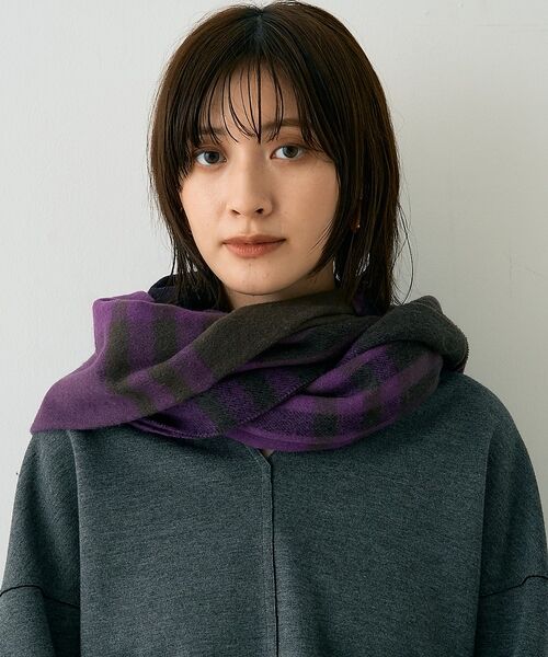 Rouge vif la cle / ルージュ・ヴィフ ラクレ マフラー・ショール・スヌード・ストール | 【人気追加 / 2026AW新作 / TWEEDMILL / ツイードミル】大判 | 詳細24