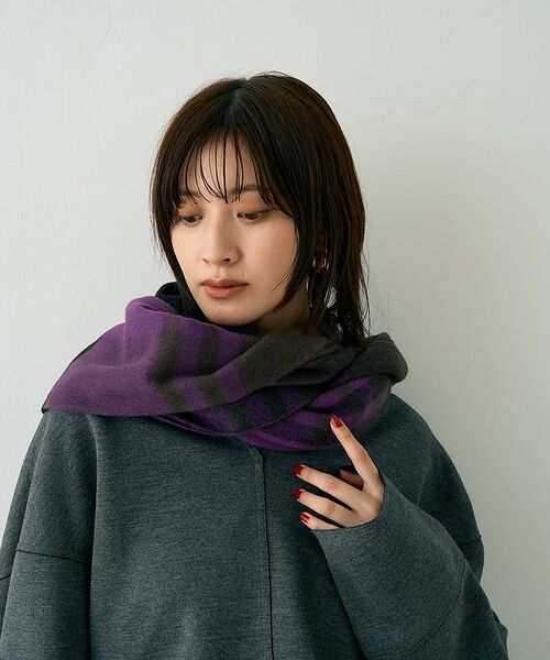 Rouge vif la cle / ルージュ・ヴィフ ラクレ マフラー・ショール・スヌード・ストール | 【人気追加 / 2026AW新作 / TWEEDMILL / ツイードミル】大判 | 詳細25