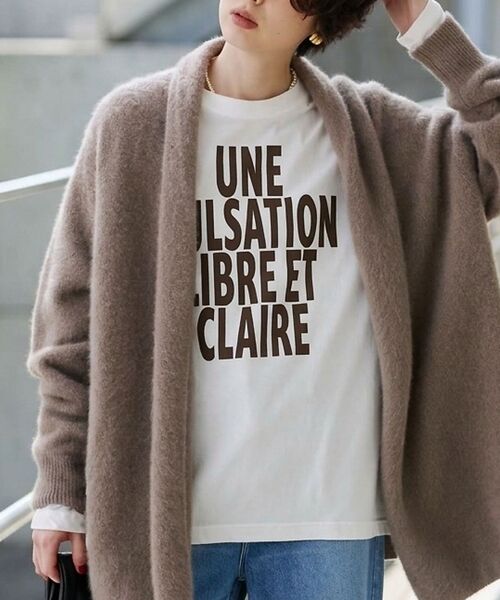 Rouge vif la cle / ルージュ・ヴィフ ラクレ Tシャツ | ロゴ＆フォトロングスリーブTシャツ【予約】（ブラウン）