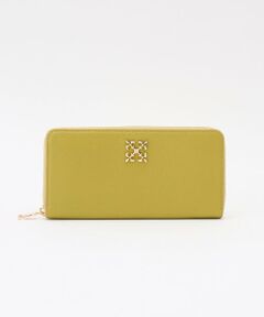 russet / ラシット 財布・コインケース・マネークリップ | モノグラムプレートラウンドジップウォレット