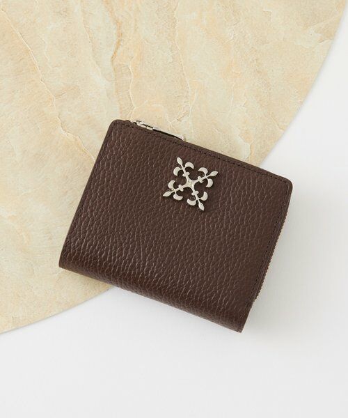 ラシット　モノグラムプレスハーフウォレット russet ラシット モノグラムプレス ハーフウォレット レザー 二