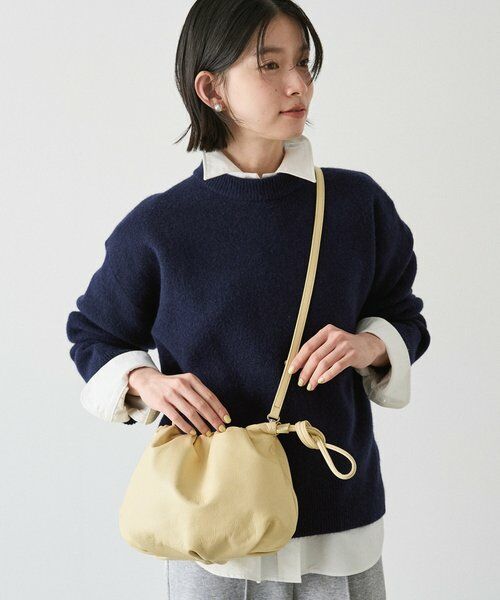 russet / ラシット ショルダーバッグ | レザー巾着4WAYショルダーバッグ（イエロー）