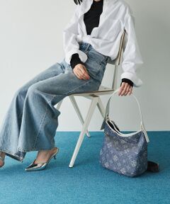 【Denim jacquard】2wayショルダーバッグ