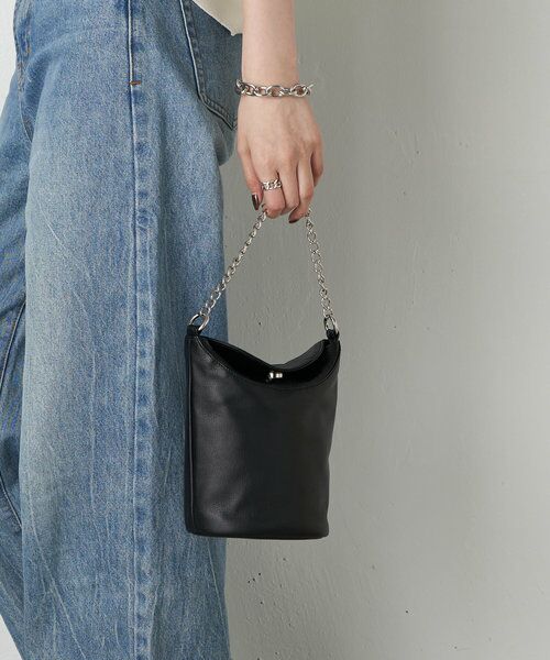 セール】 チェーンミニショルダーバッグ［Black］ （ショルダー