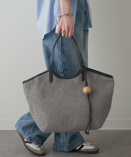本日のみ価格❣️russet✖️BEARSLEYカゴ2Wayトートバッグ russet×BEARDSLEYコラボ第2弾】カゴトートバッグ｜ラシットの