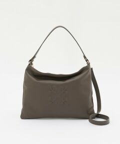 russet / ラシット ショルダーバッグ | 《本革/370g》エンボスモノグラムショルダーバッグ