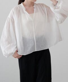 russet / ラシット [日本製]ギャザーシャツ セール】 [日本製]ギャザーシャツ （シャツ・ブラウス）｜russet
