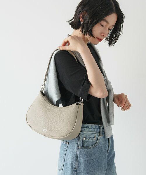 russet/ラシット WEB限定 ハーフムーン2wayショルダーバッグ グレージュ FREE russet/ラシット WEB限定 ハーフムーン2wayショルダーバッグ グレージュ FREE