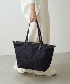 【新品タグ付き】russet ラシット　スクエアトートバッグ　グレー/ピンク 新品タグ付き】russet ラシット スクエアトートバッグ グレー