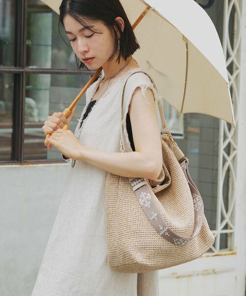 新品　russet ラシット 2wayバッグ russet / ラシット モノグラムテープ カゴ2wayバッグ