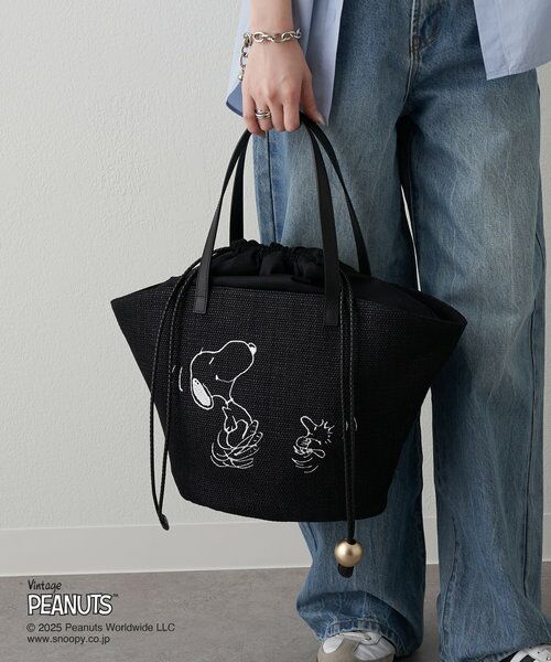 russet×BEARDSLEY カゴトートバッグ　ブラック　Lサイズ 好評につき第二弾】russet×BEARDSLEYコラボバッグの予約受付を