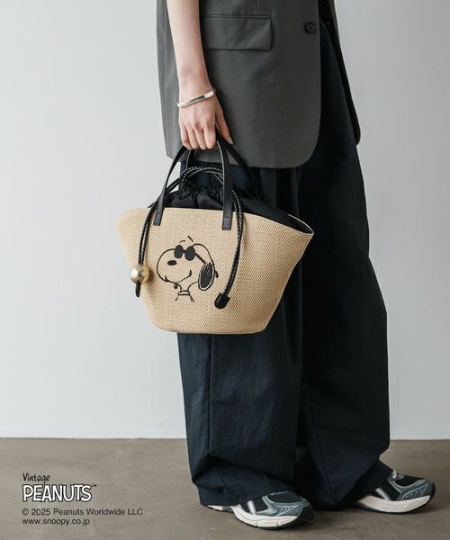 russet / ラシット トートバッグ | 【PEANUTS×russetコラボ第二弾】カゴトートバッグ小 | 詳細4